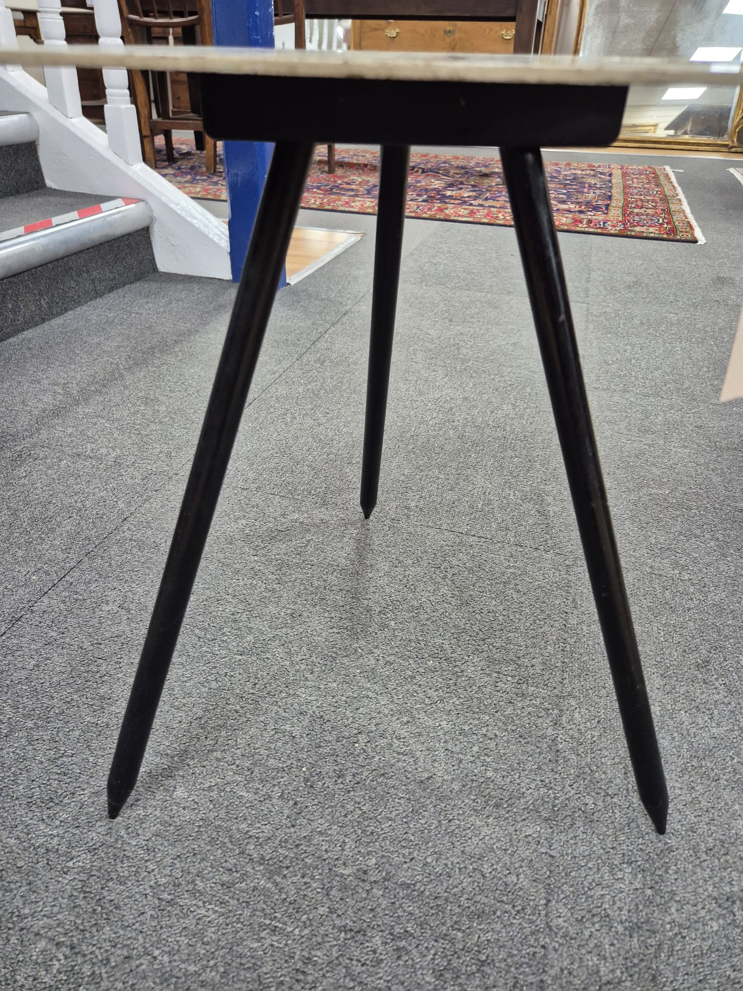 Lucien De Roeck for Bois Maru, a 1958 Brussels Expo sidetable modelled as an artists palette.